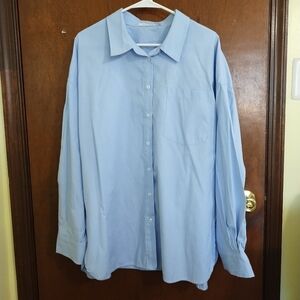 Blue Button Up Shirt Size XXL